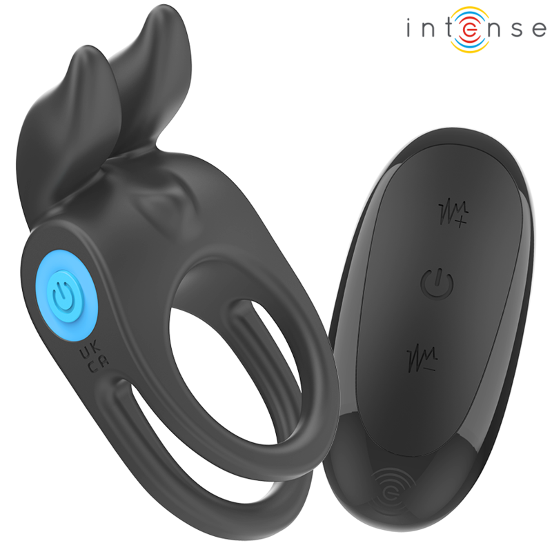 Cockring Double Vibrant SAM 10 Modes Noir - Intense