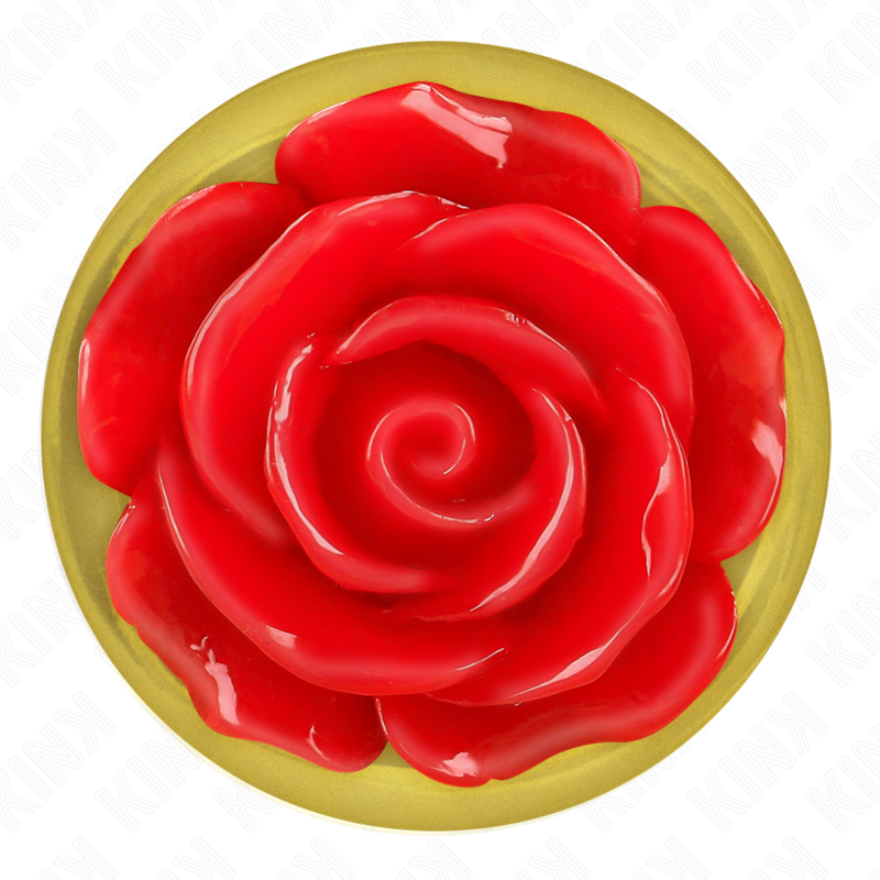 Plug anal métallique rose rouge taille M - Kink - KINK PLEASURE PLUGS