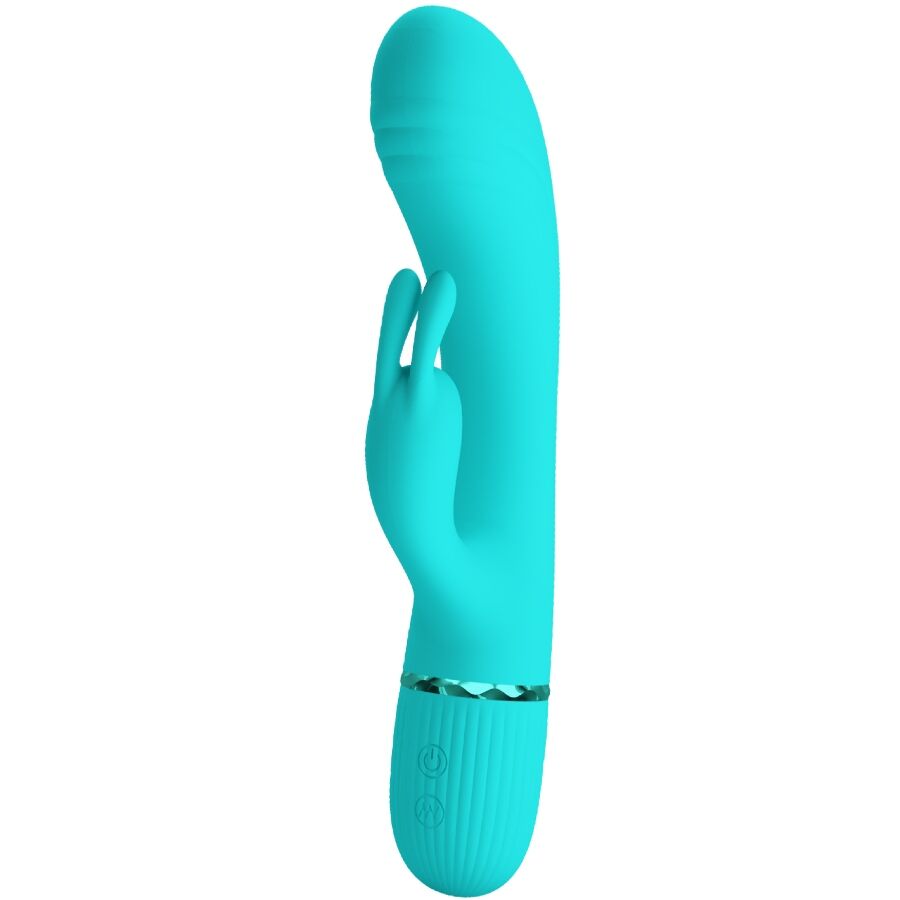 Vibromasseur Rabbit Scocco Turquoise - Pretty Love