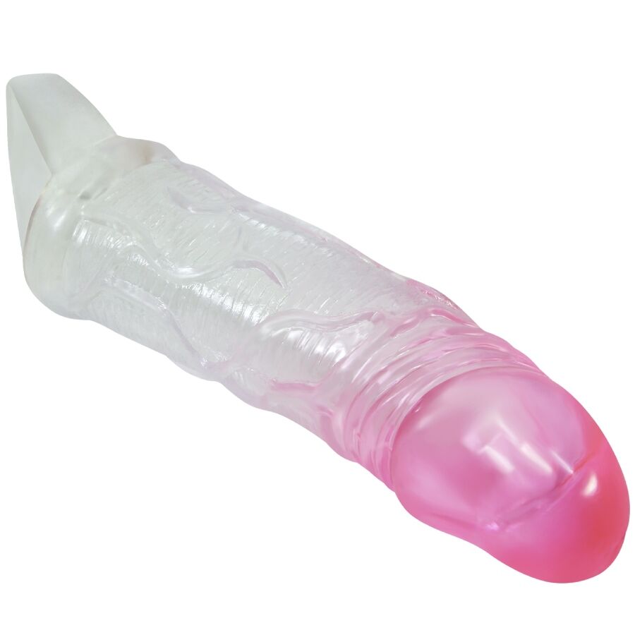 Gaine Pénis Extensible Pretty Love Rose Transparente - Pretty Love