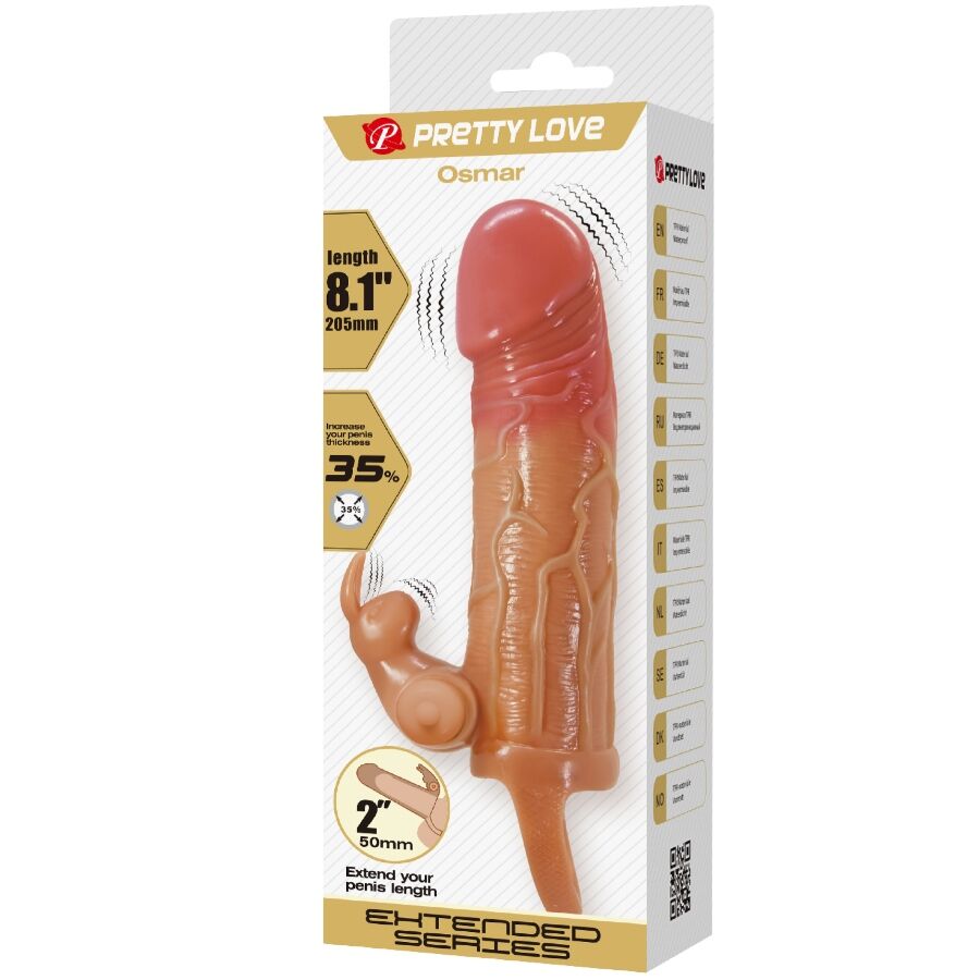 Gaine Pénis Vibrante Pretty Love avec Stimulation - Pretty Love