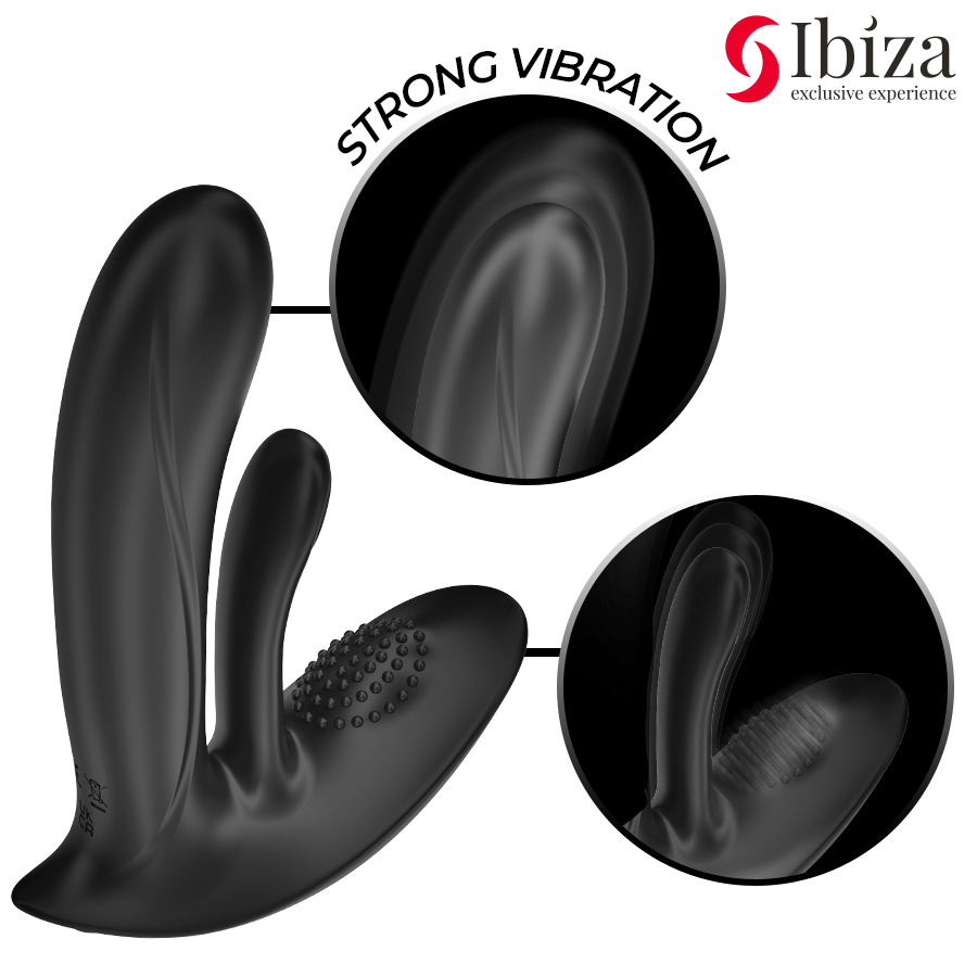 Vibromasseur Double Ibiza Télécommandé Point G et Clitoris