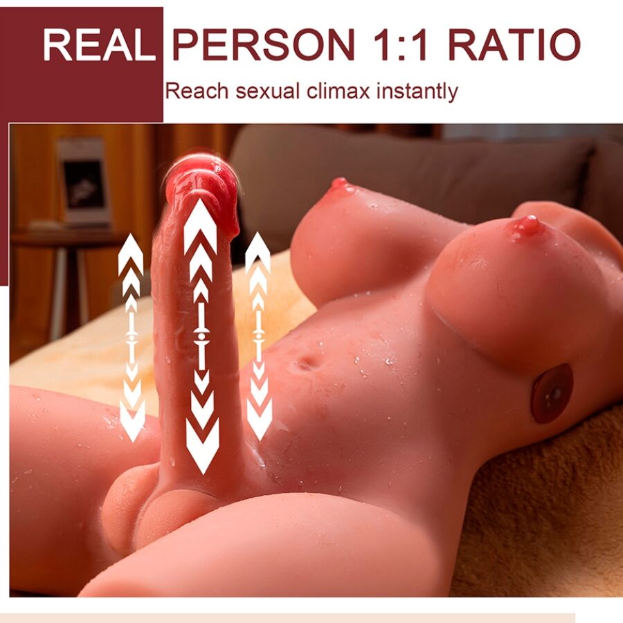 XISE – Masturbateur Buste Transsexuel Ultra-réaliste en silicone