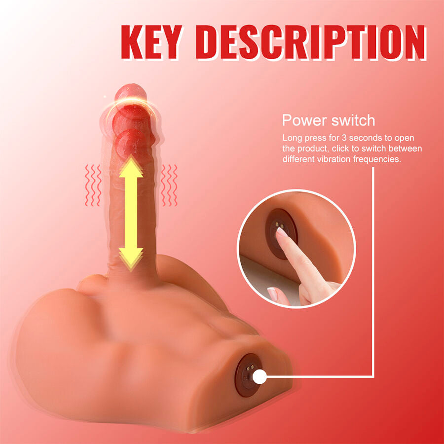 Masturbateur Peel Dildo Ass Poussée Automatique 17,5cm - Xise
