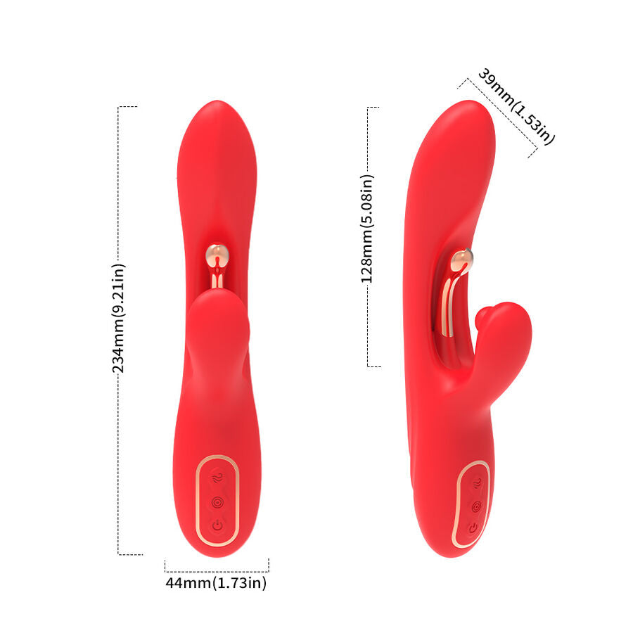 Vibrateur Stimulateur Point G Armony Langue Oscillante Rouge