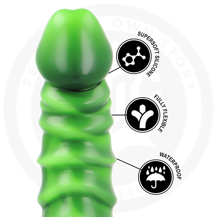 Gode Fantasy Alien avec ventouse Caelion Vert - Epic