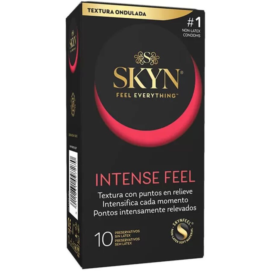 SKYN - Préservatifs sans latex texturés Intense Feel - Boîte de 10