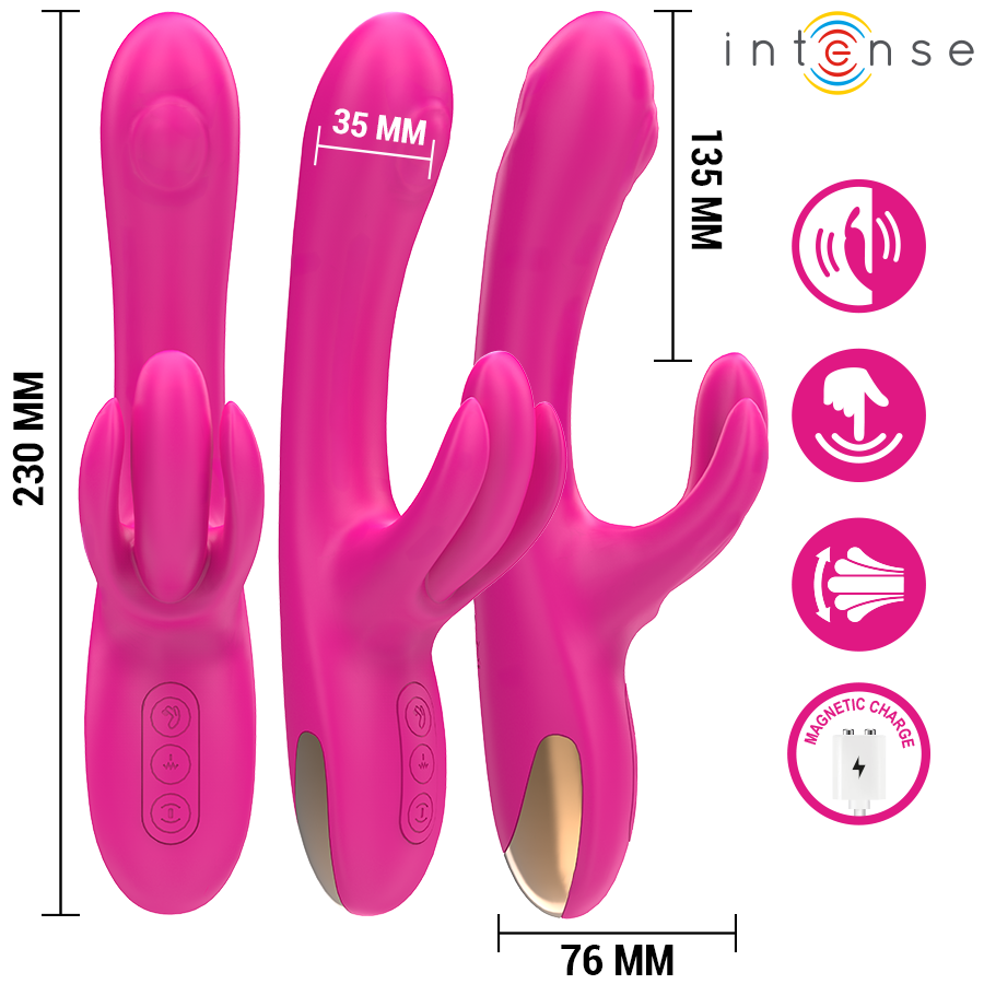 Vibromasseur Lapin Britney Multifonction Rose - INTENSE