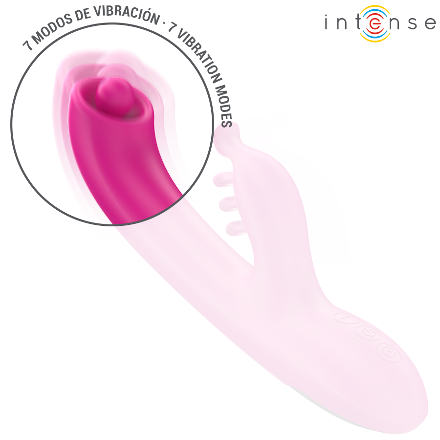 Vibromasseur Rabbit Christina 22,5cm Rose - Intense