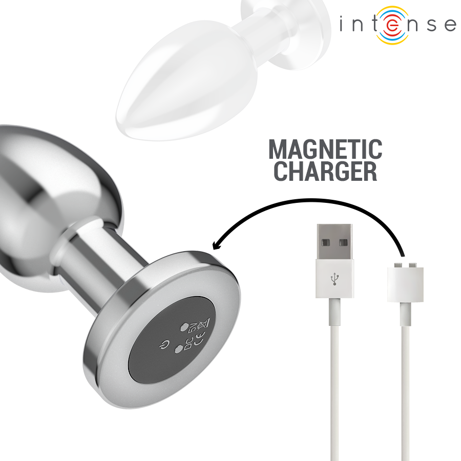 Plug Anal Vibrant Intense Métal Télécommandé Taille L