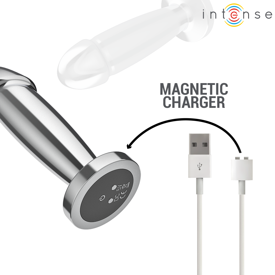 Plug Anal Vibrant Métallique Intense 10 Modes Taille S