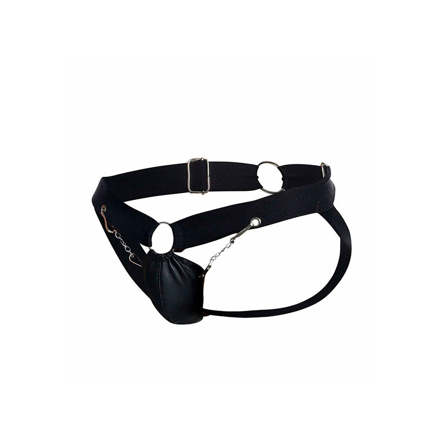 Jockstrap Dungeon Noir à Chaîne Taille Unique - MaleBasics - MOB