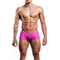 Boxer Homme Dentelle Rose Transparent L/XL - MaleBasics - MOB