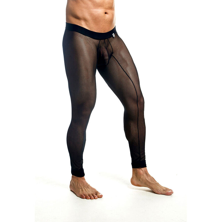 Collants Résille Transparents Noirs Taille L - MOB - MOB