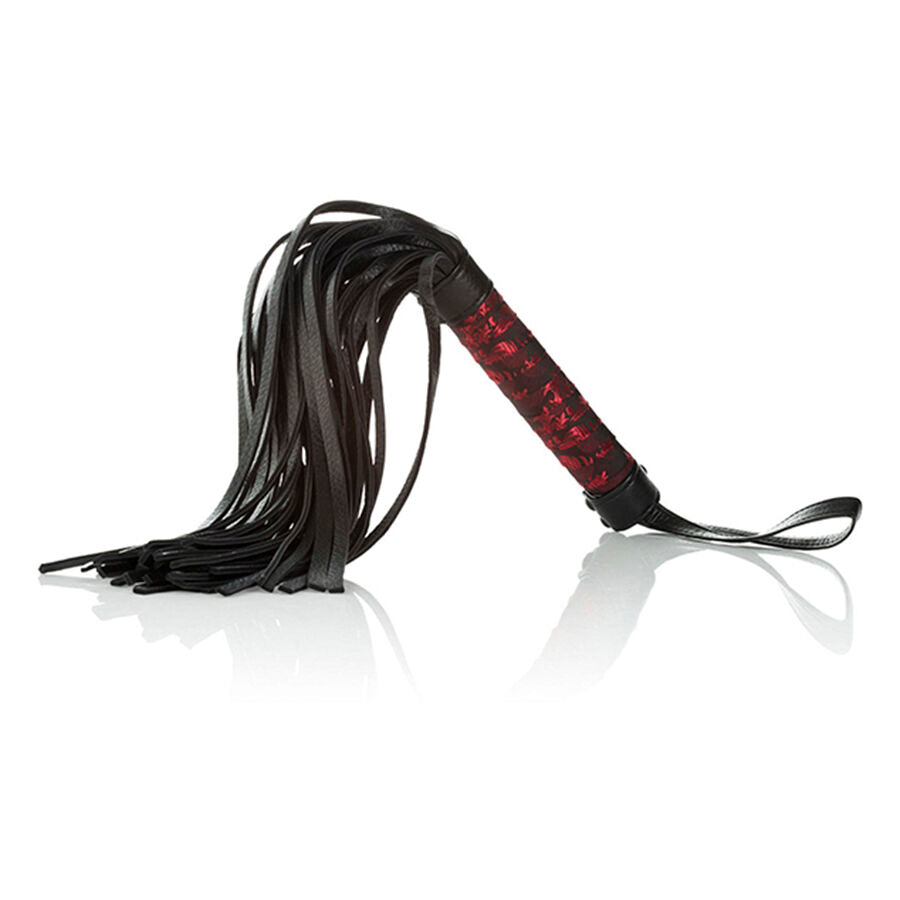 Fouet SM Scandal Rouge et Noir - CalExotics