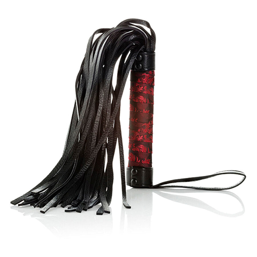 Fouet SM Scandal Rouge et Noir - CalExotics