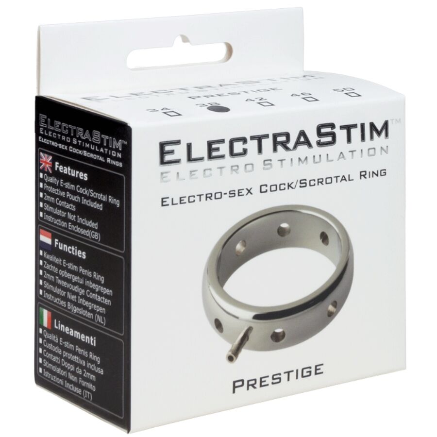 Anneau Pénien Électro Prestige Métal 38mm - ElectraStim