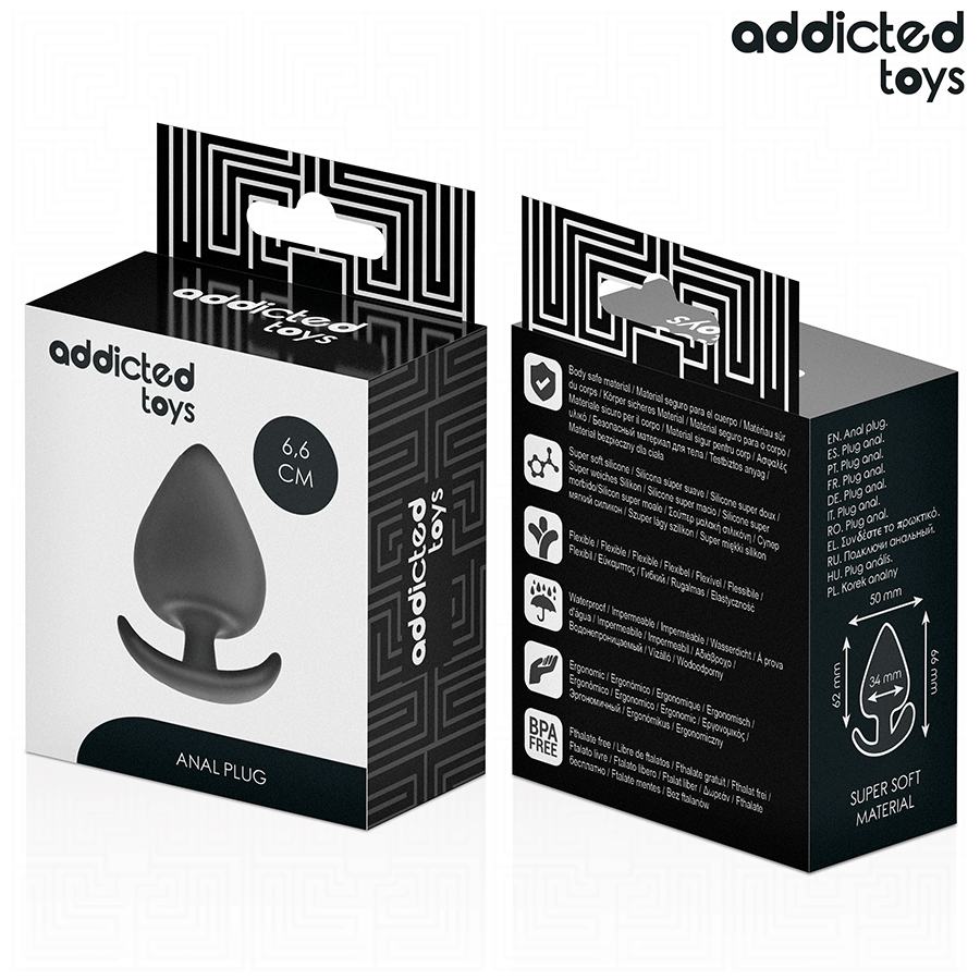 Plug Anal Addicted Toys Taille M 6,6 cm - Addicted Toys