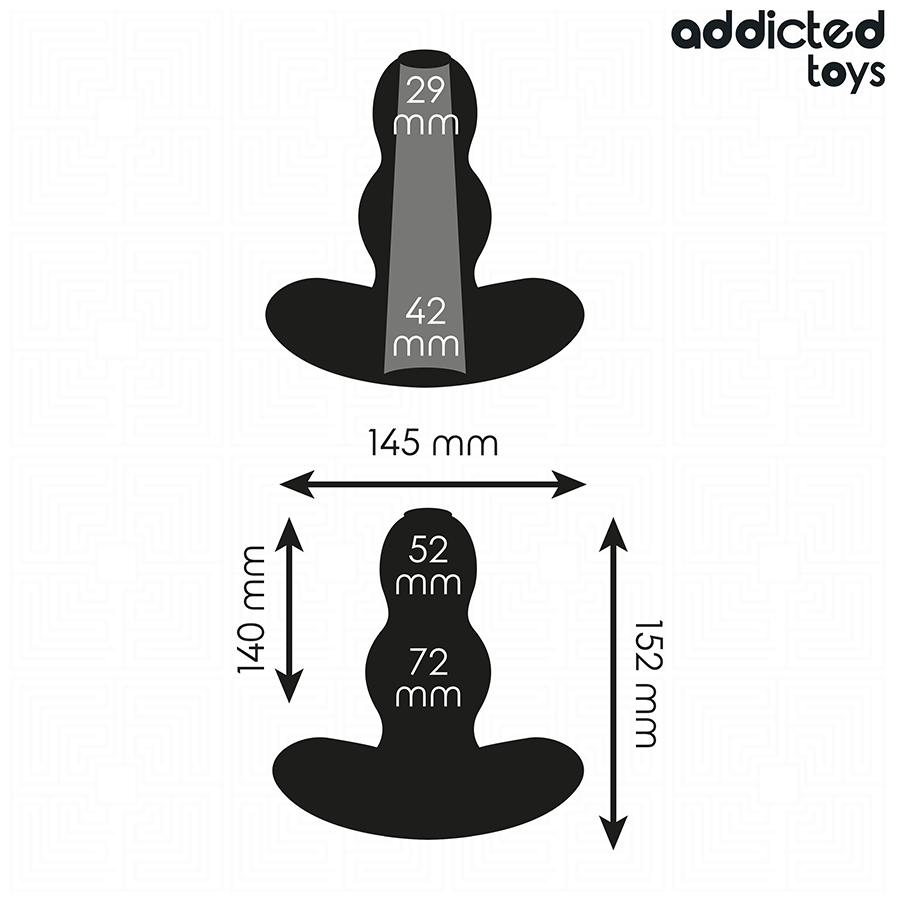 Plug Anal Creux XXL 15,2 cm - Addicted Toys