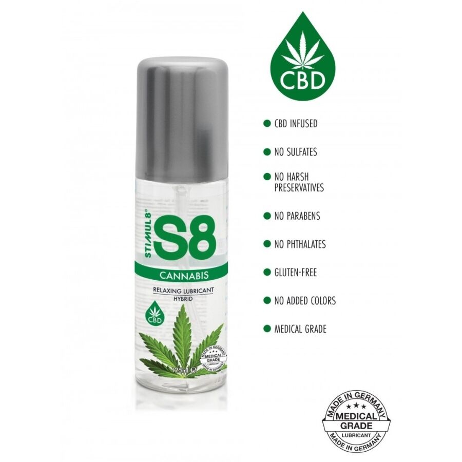 Lubrifiant Hybride Stimul8 Cannabis S8 125ml - S8