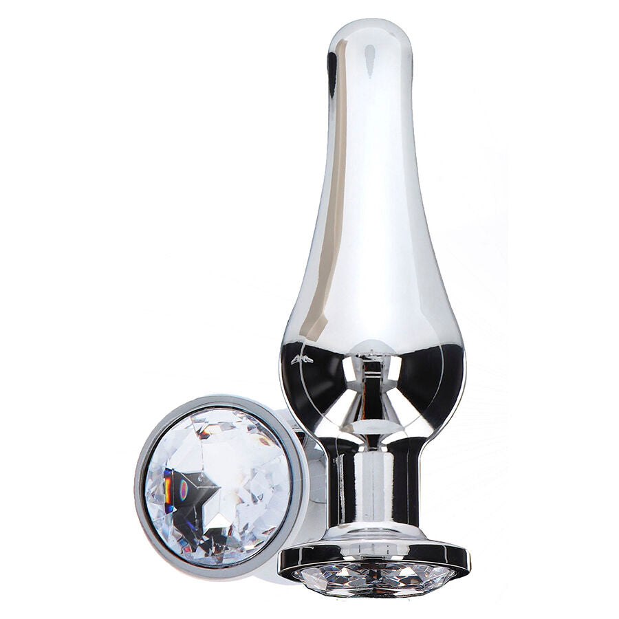 Plug Anal Diamond Butt Bijou Moyen Argenté - ToyJoy