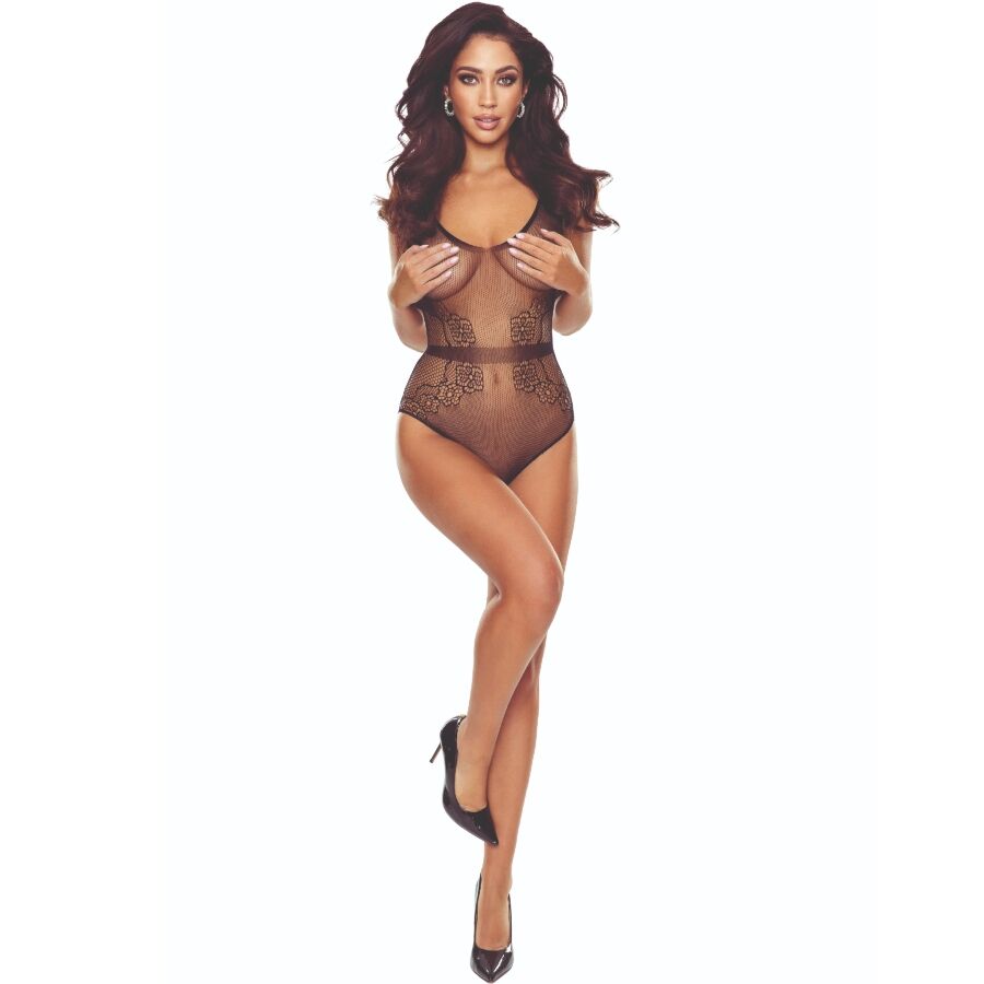 Bodystocking Grille BS115 Noir - Passion