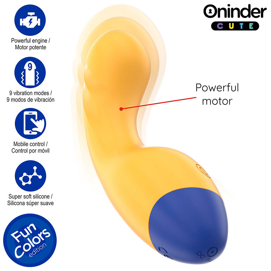 Vibromasseur Oninder Cute Love Buddy Master Jaune - Oninder