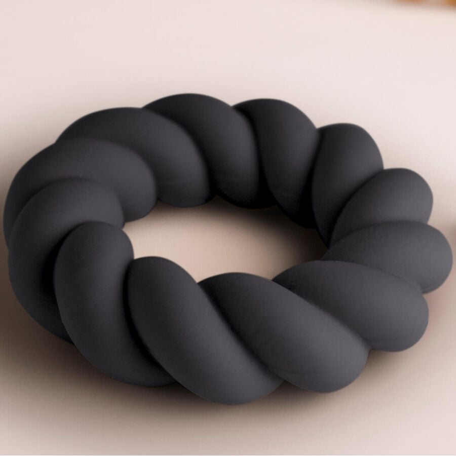 Anneau Pénien Masturbation Twist Noir - Rocks-Off