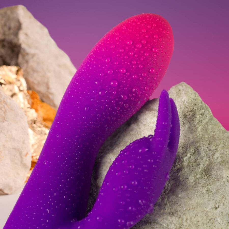 Vibromasseur Rabbit Glo-Girl Violet - Rocks-Off