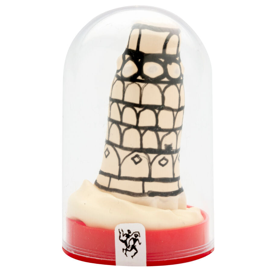 Préservatif Fantaisie Peint Main Tour de Pise - Condomerie - CONDOMERIE
