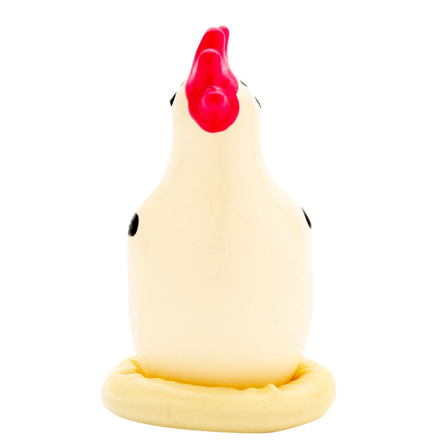 Préservatif Fantaisie Peint à la Main Coq Cocky - Condomerie - CONDOMERIE