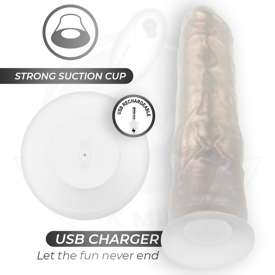 Gode Vibrant Cock Miller Lumineux Blanc 20,5cm - Cock Miller