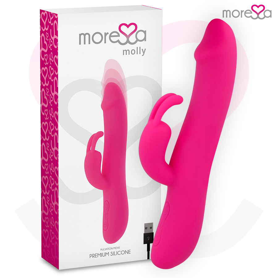 Vibromasseur rabbit rechargeable Molly en silicone - Moressa - MORESSA