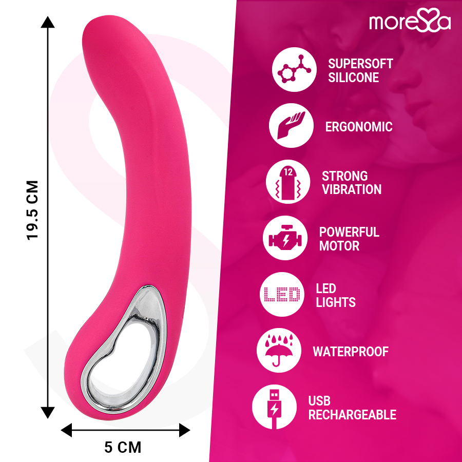 Vibromasseur rechargeable Nelson en silicone premium - Moressa - MORESSA