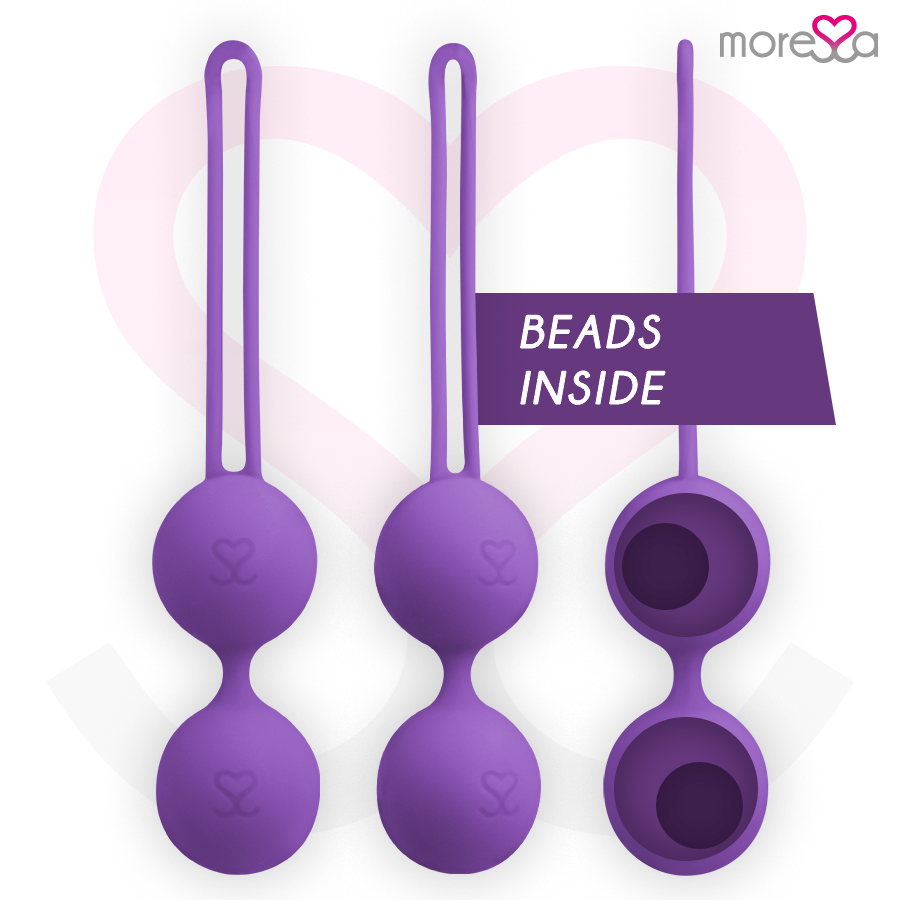 Moressa – Balle de Kegel 101 g pour le renforcement du périnée - Violet