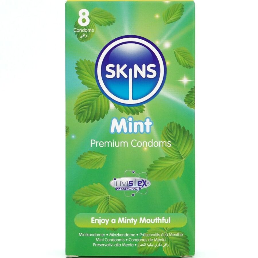 Préservatifs Premium Menthe pack de 8 - Skins - SKINS