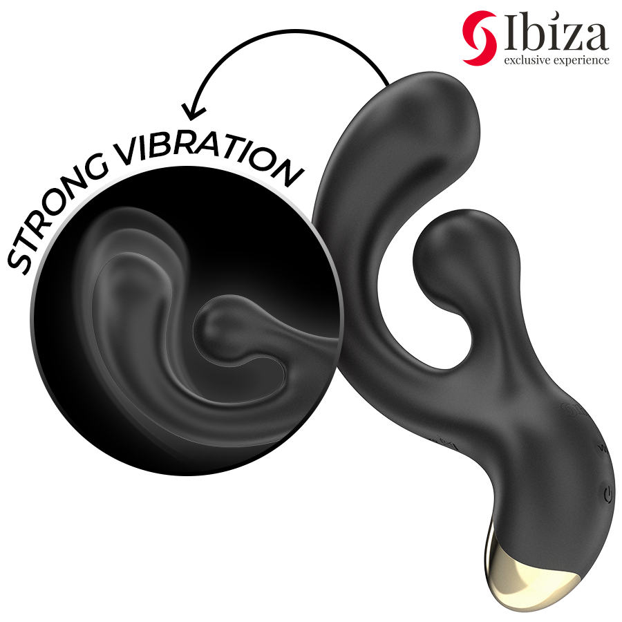Stimulateur Double Ibiza Vibrant et Rotatif - Ibiza