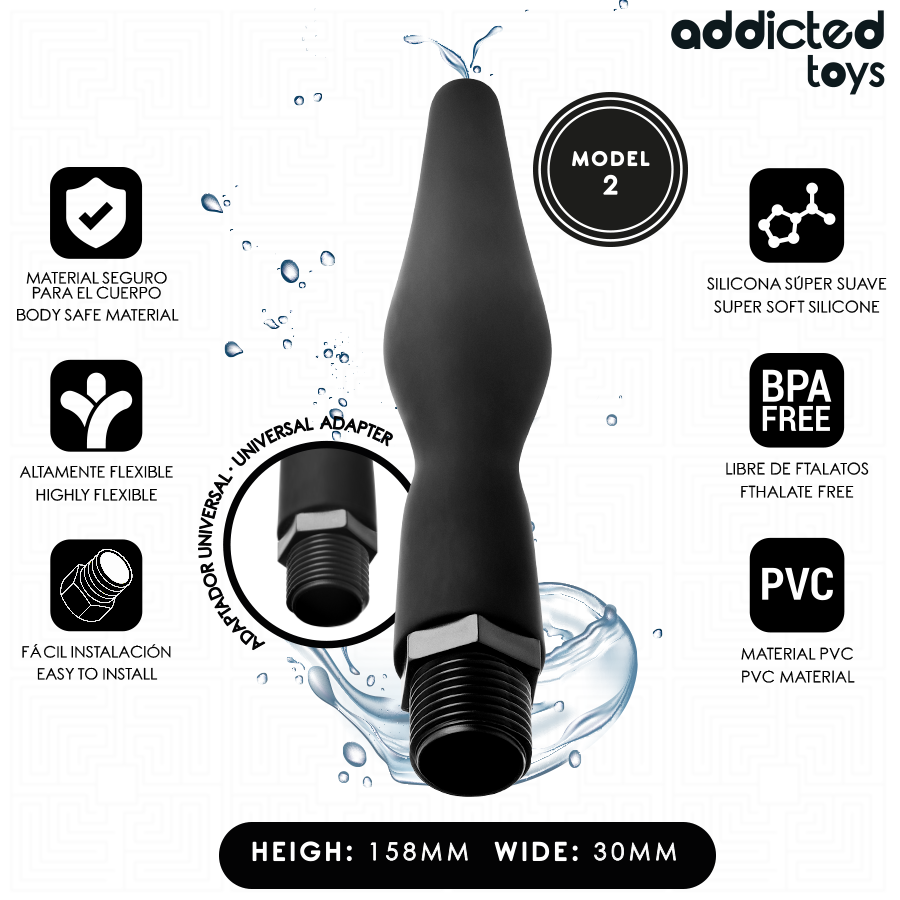Nettoyeur Anal Adaptateur Universel Modèle 2 - Addicted Toys
