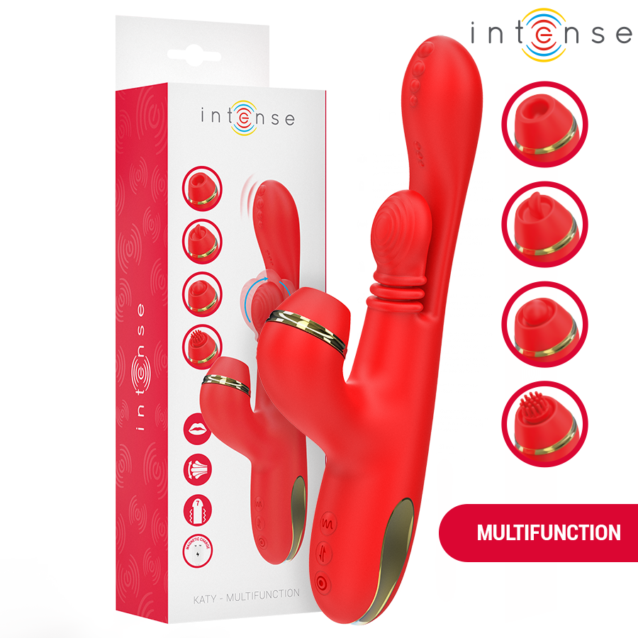 Vibromasseur Multifonction Intense Katy Rouge - Intense