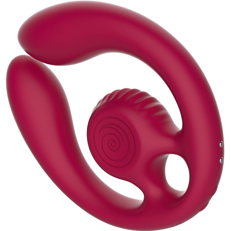 Stimulateur Couples Snail Vibe Gizi Duo Bourgogne - Snail Vibe