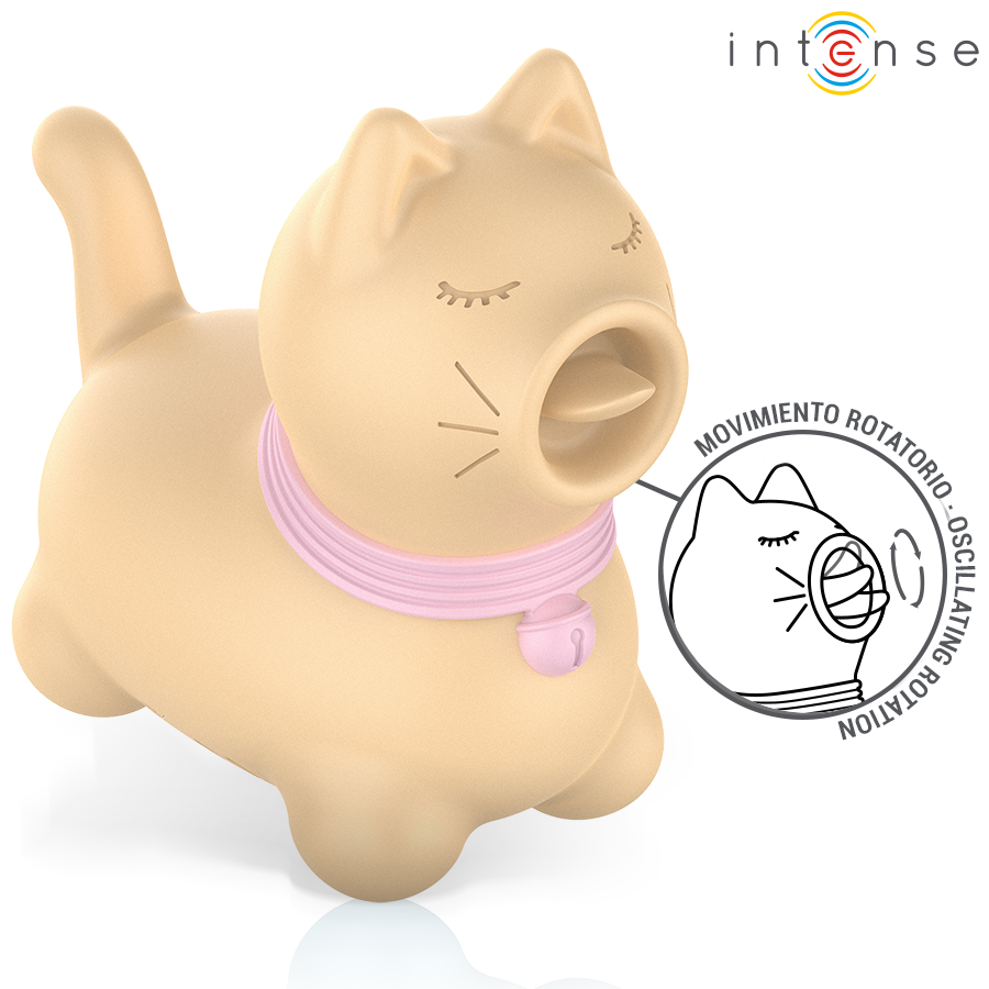 Stimulateur Clitoridien Puppy Tongue Rotation Jaune - Intense