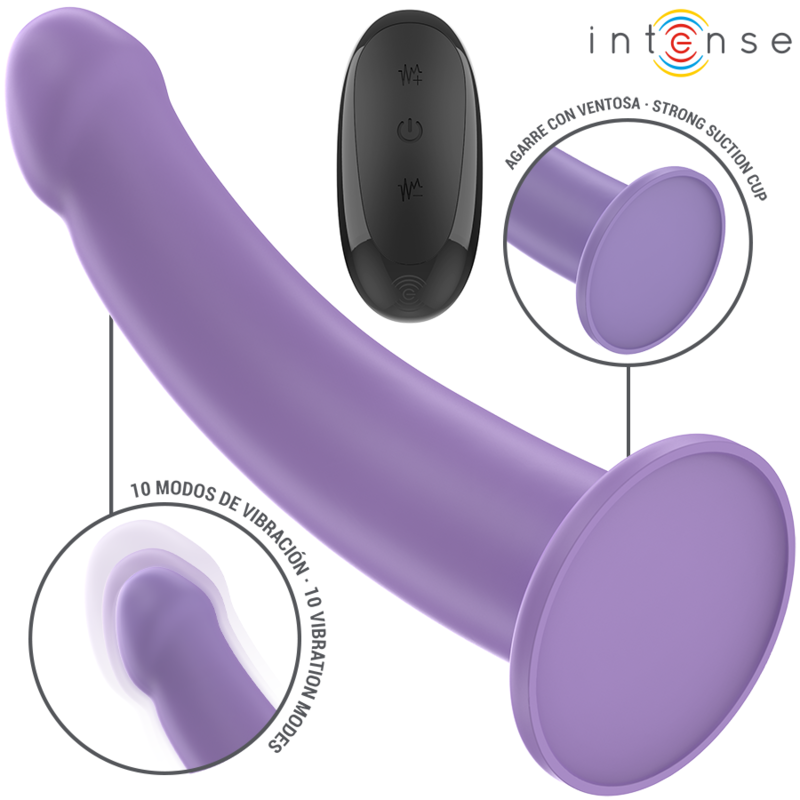 Vibrateur Eddie Violet 17,5cm Télécommandé - Intense