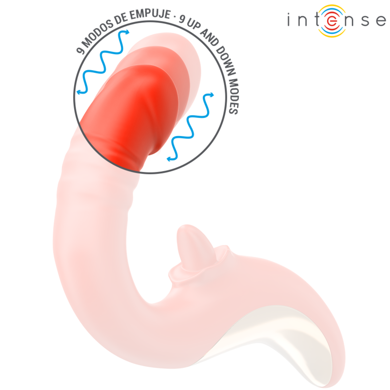 Vibrateur Double Stimulation Paulina en U Rouge - Intense