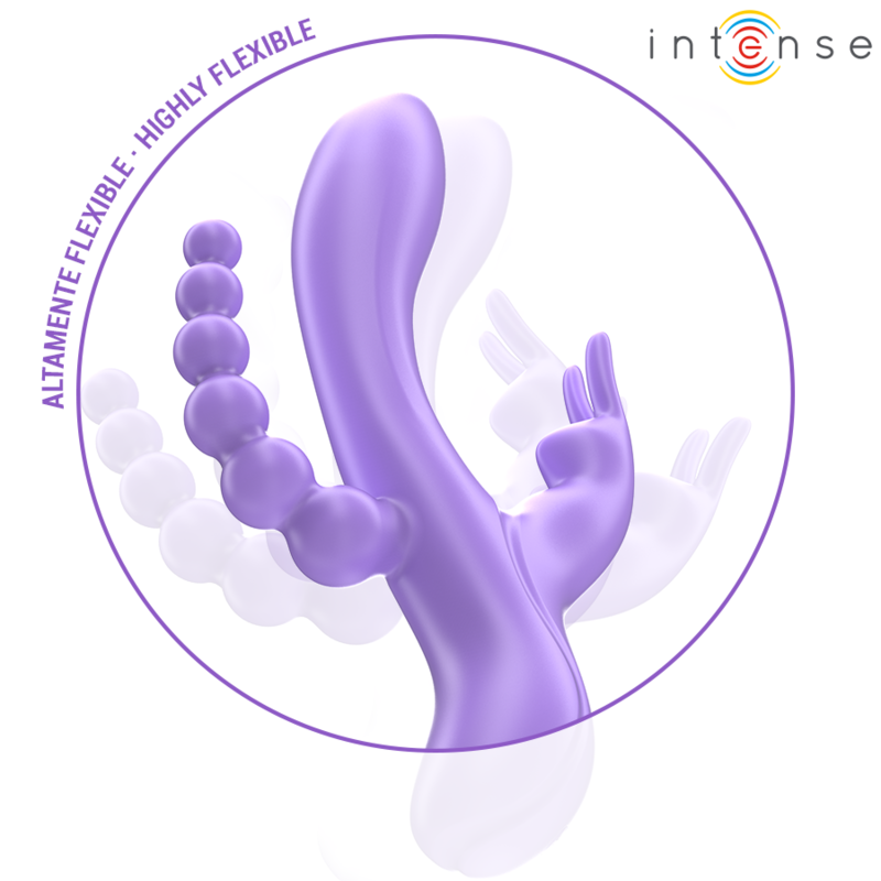 Vibromasseur Triple Stimulation Miko Violet - Intense