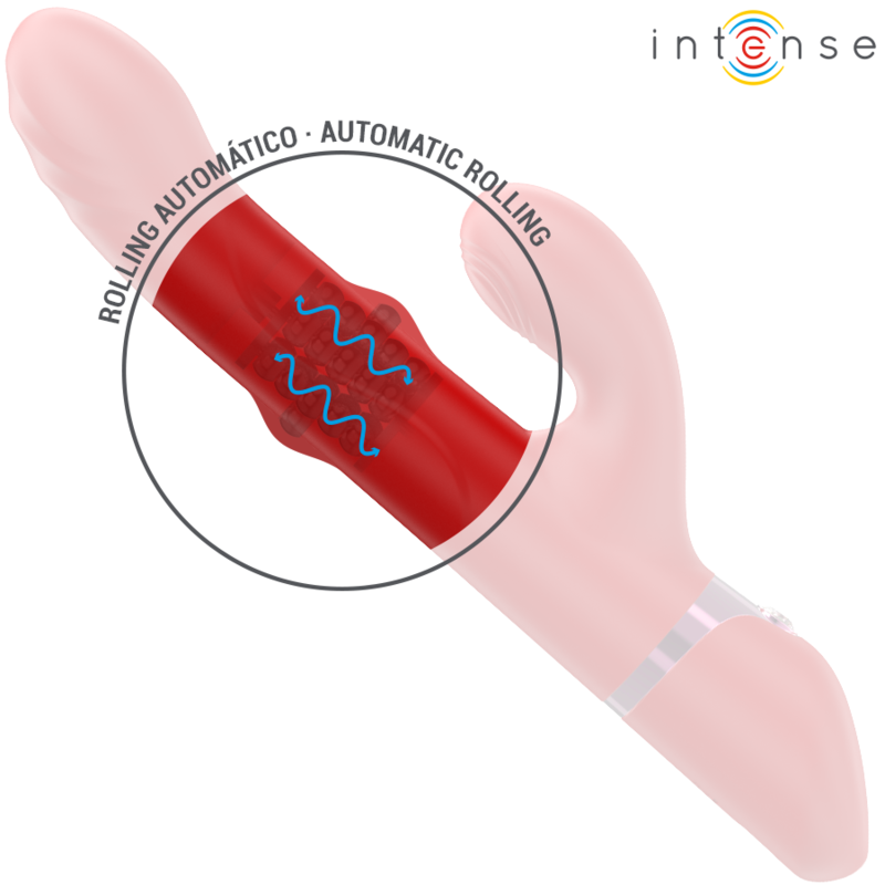 Vibrateur LELE Multifonction Rotatif Oscillant Rouge - Intense