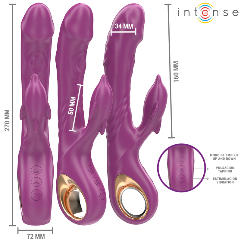 Vibrateur Stimulateur Halle Dauphin Violet - Intense