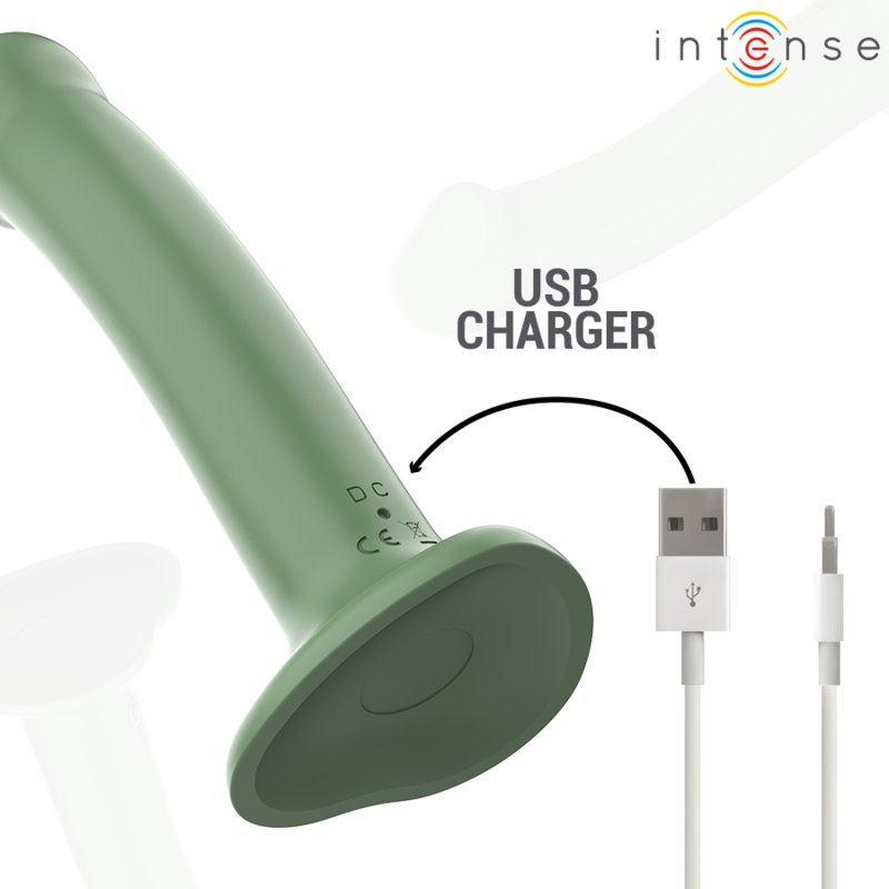 Vibromasseur Becca avec Ventouse Vert - Intense