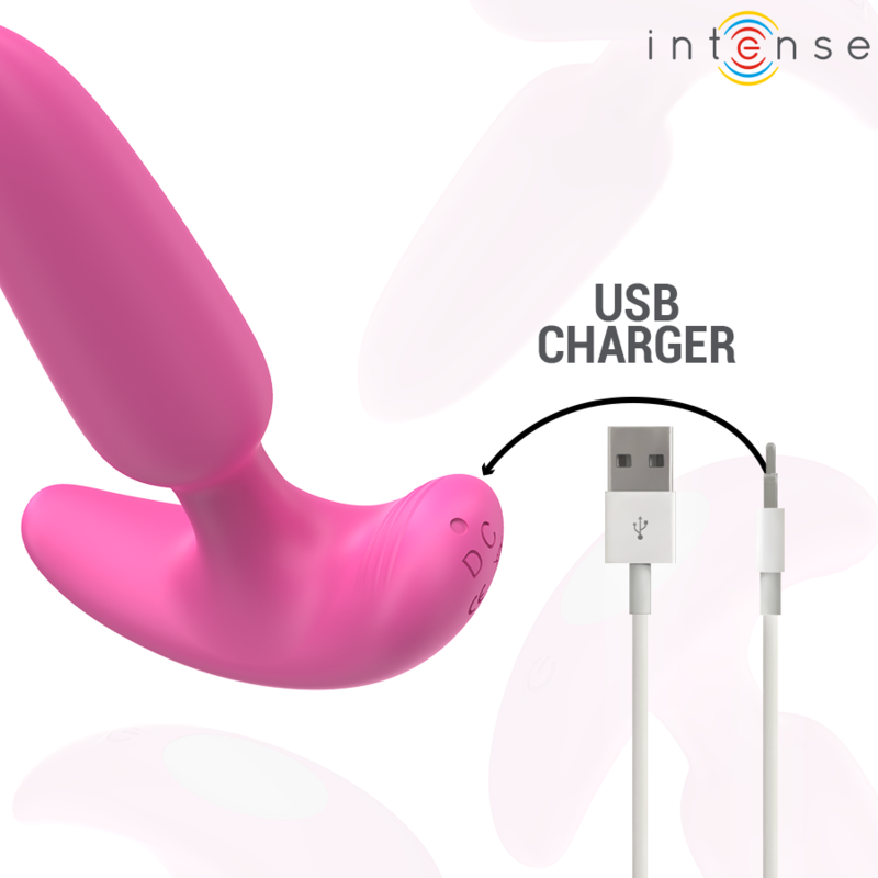 Plug Anal Vibrant Ross 10 Modes Télécommandé Rose - Intense