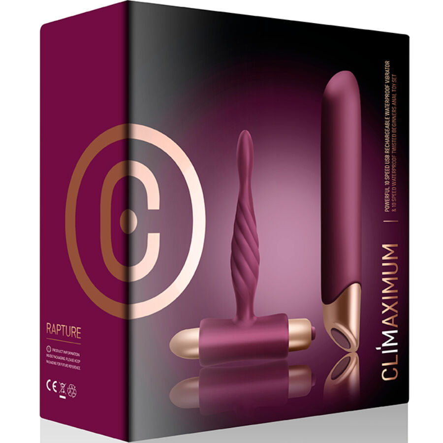 Kit Couple Rapture Vibrateur + Plug Anal - Climaximum