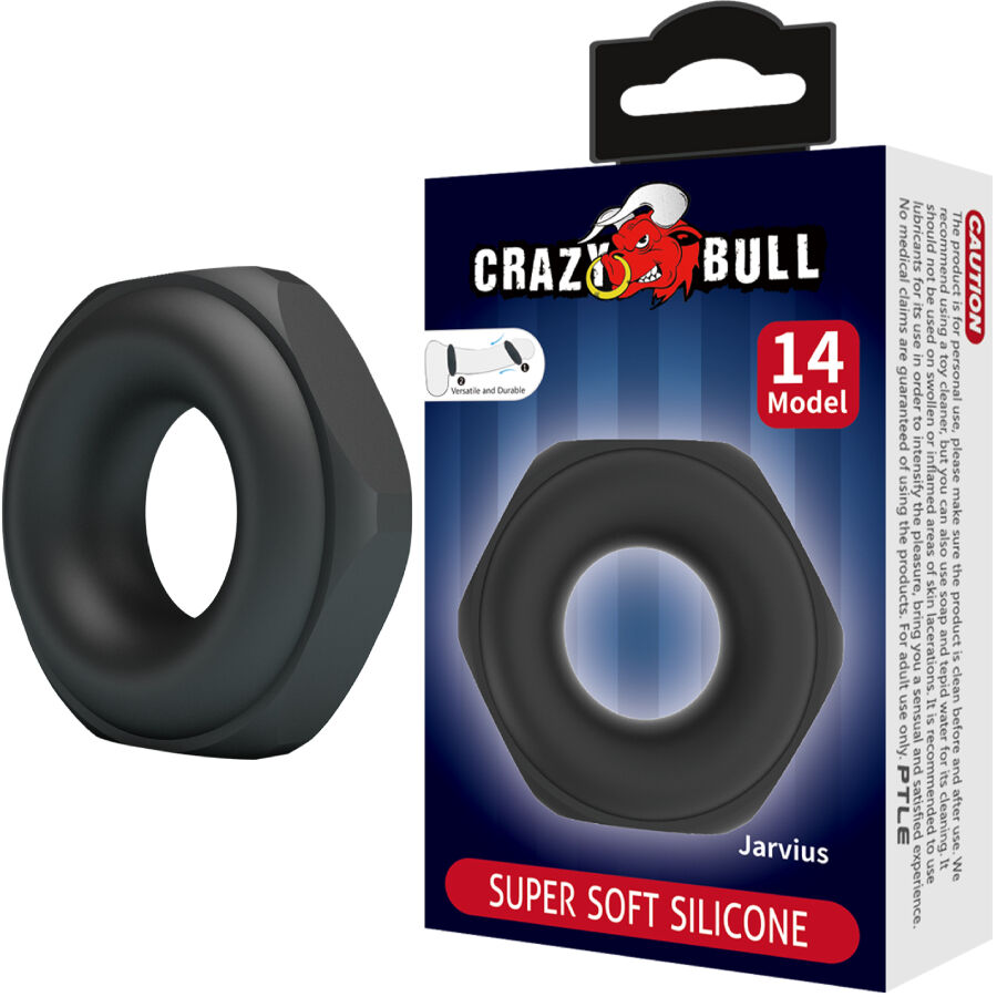 Anneau Pénien Silicone Jarvius Modèle 14 - Crazy Bull